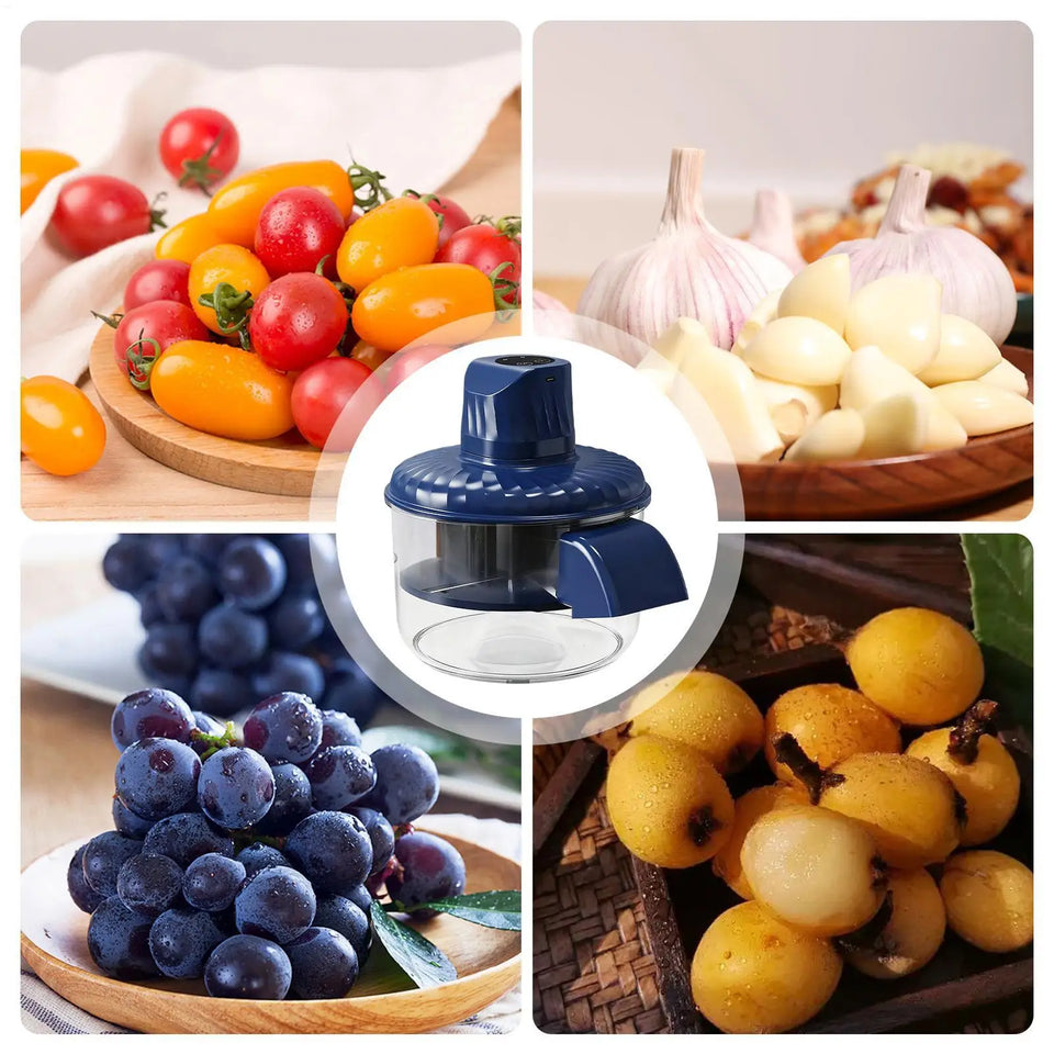 Pelador automático recargable para frutas, verduras
